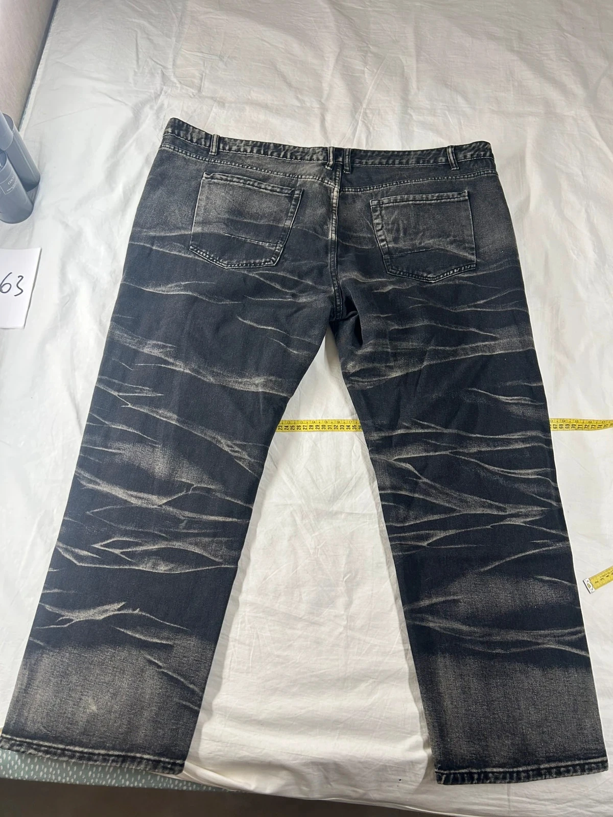 Jean negro grande a rayas grises talla 5XL – photo 14